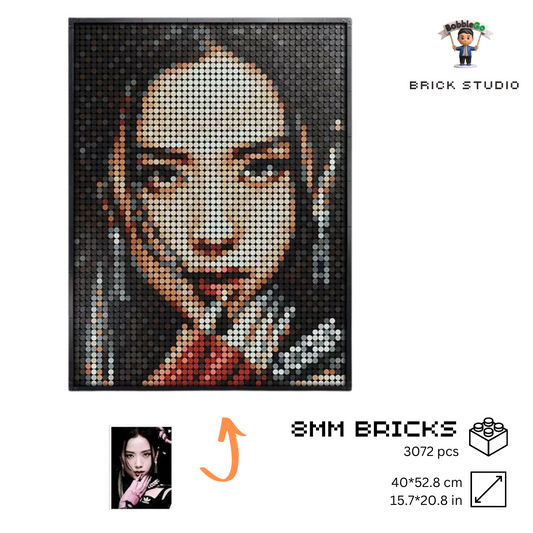 Pixel Bricks Puzzle Mosaic Portrait -Customized