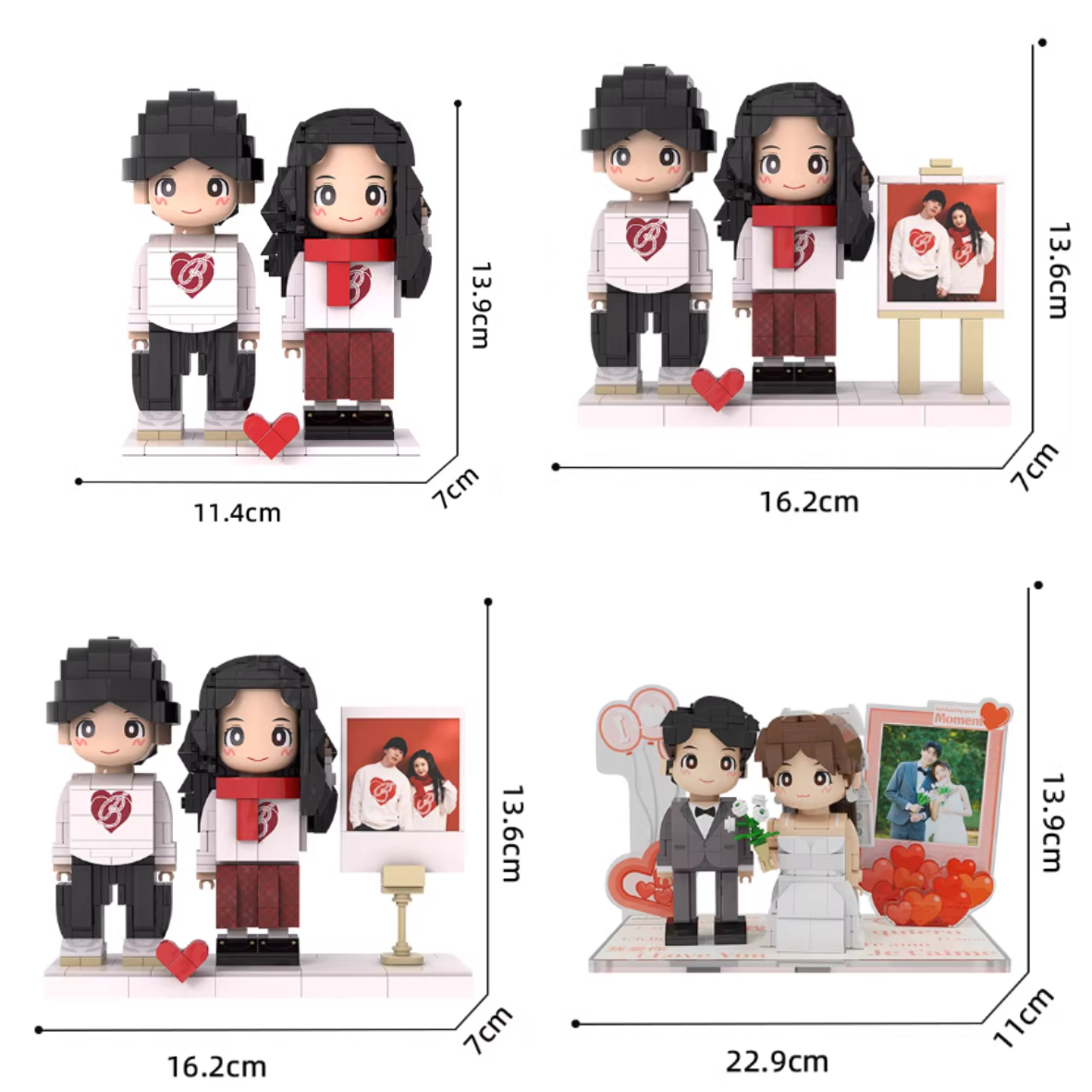 Couple Bricks Figures - Customized