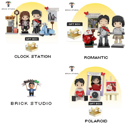 Newly Wedded Bricks Figures - Customized