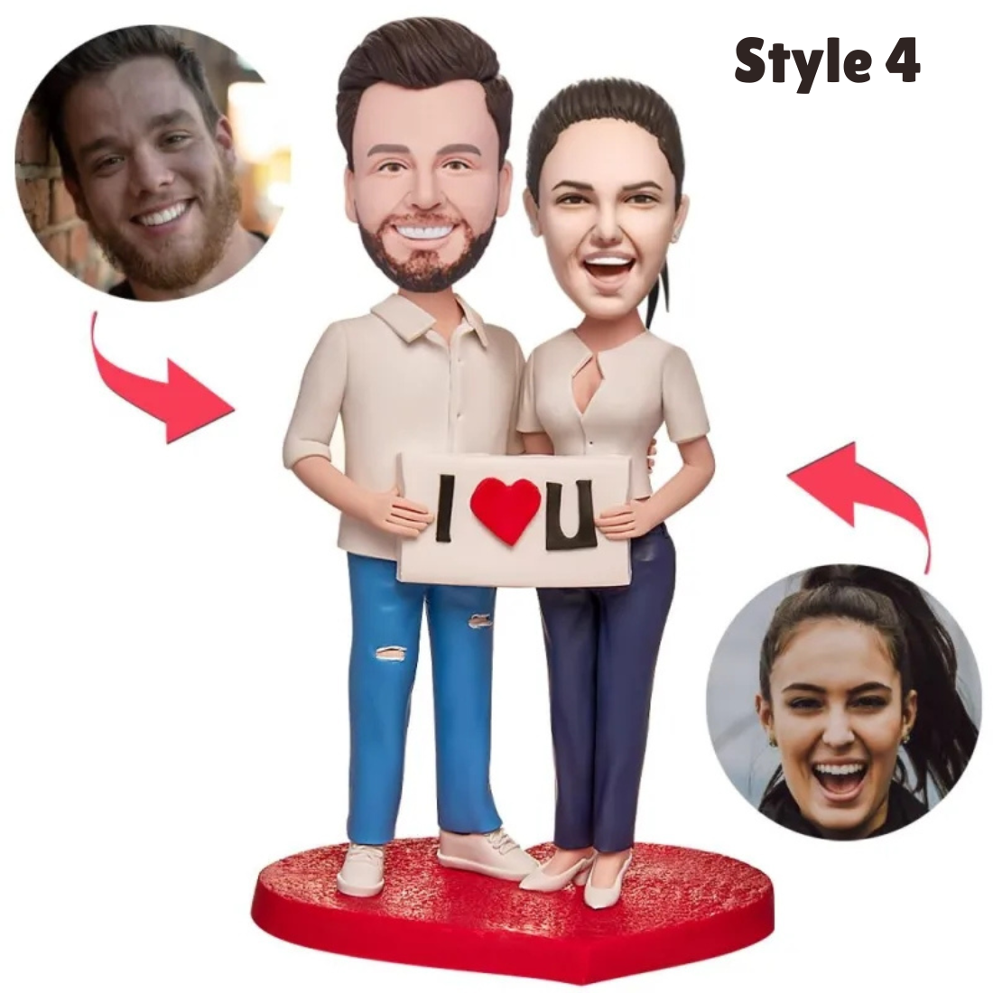 Couple Bobble Head Figures - Customized