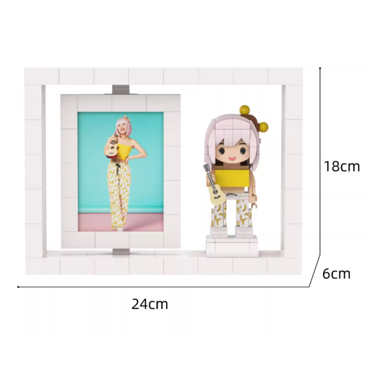 Single Bricks Figures - Photo Frame Version - Customized