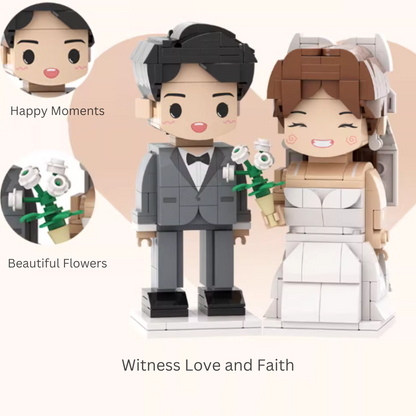 Wedding Bricks Figures - Customized