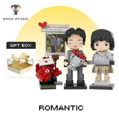 Newly Wedded Bricks Figures - Customized