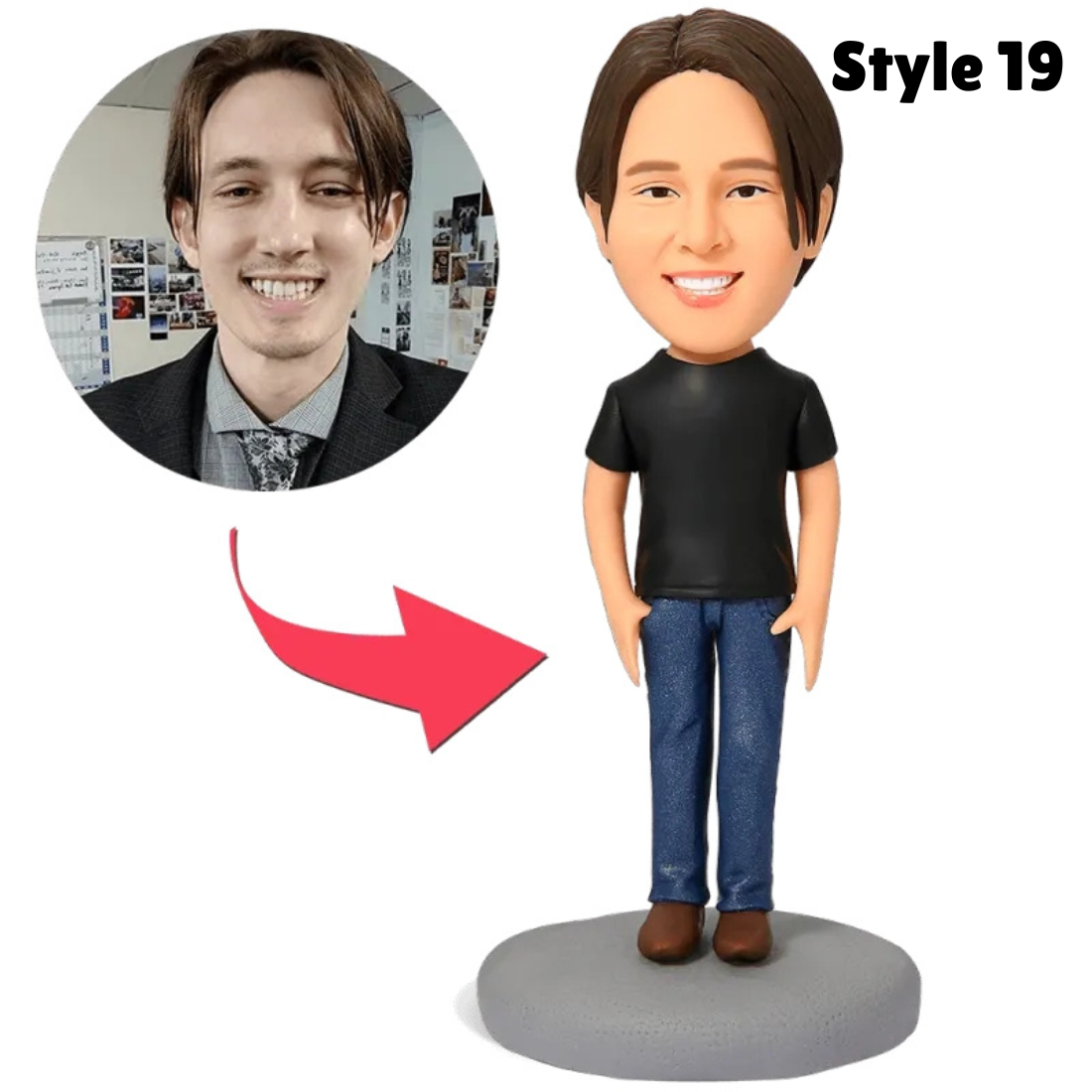 Single Bobble Head Figures - Customized