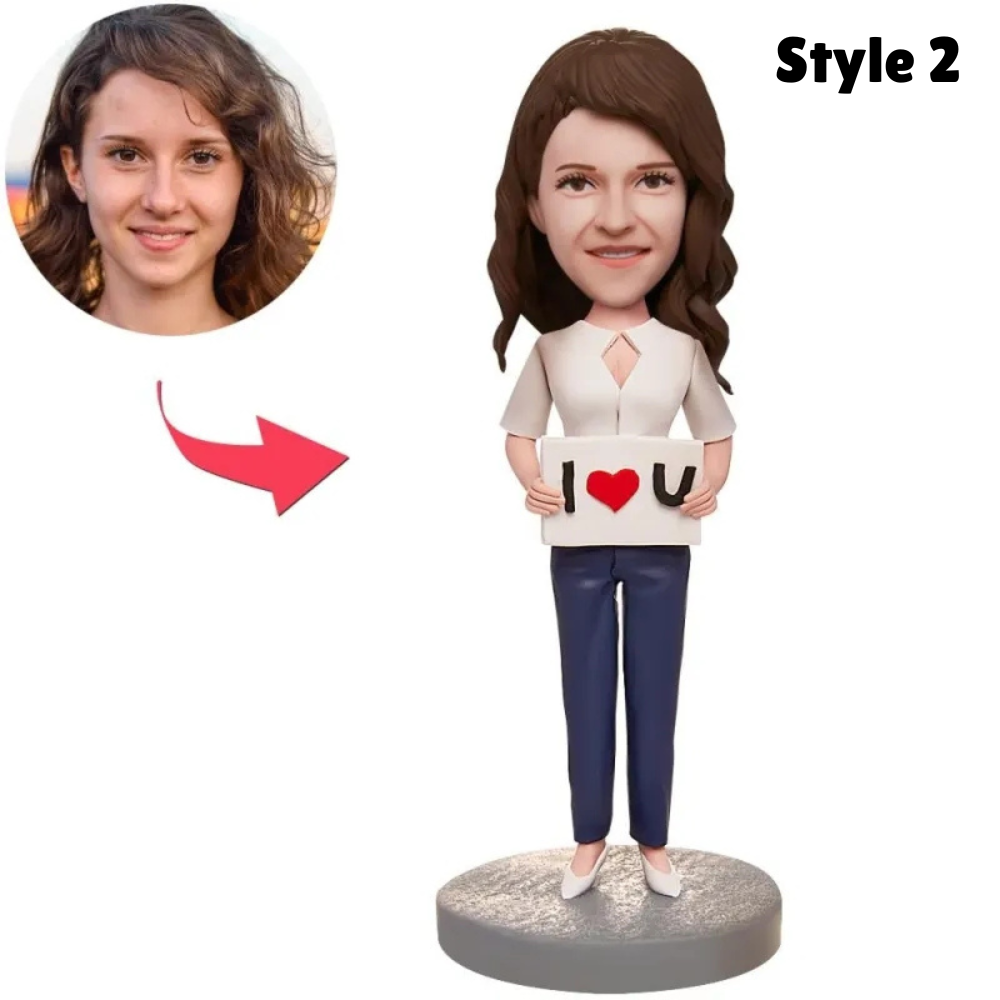 Single Bobble Head Figures - Customized